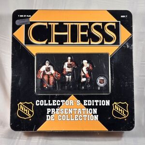 NHL Collector's Edition Chess Set - Black and Red